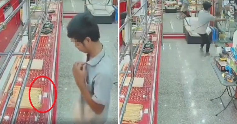 Watch How Robber Tries To Steal Gold Necklace And Fails Miserably - World Of Buzz 5