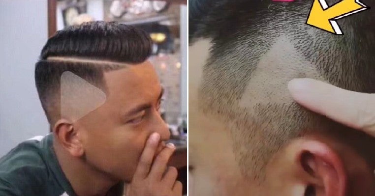 Hairstylist Shaves Triangle On Man'S Hair After He Showed Him Picture With 'Play' Button - World Of Buzz 4
