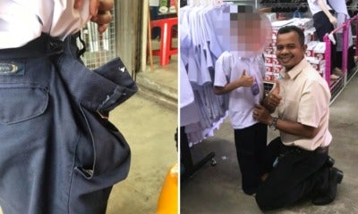 Kind Hearted Ustaz Helps Standard Three Student Who Wears Hand-Me-Downs That Are Too Big For Him To School - World Of Buzz 3