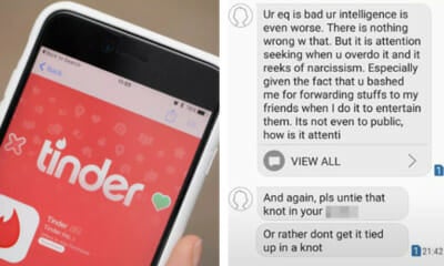 M'Sian Woman Rejects Tinder Match For Sending Vulgar Memes, Gets Harassed By Him - World Of Buzz