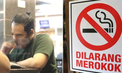 M'Sians Found Puffing Away Right Under No-Smoking Sign Despite Smoking Ban Comes Into Effect - World Of Buzz