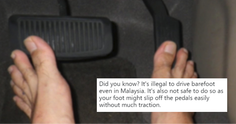Netizen Calls Out Radio Station's Tweet on Driving Barefoot, Calls For More Responsible Posting - WORLD OF BUZZ