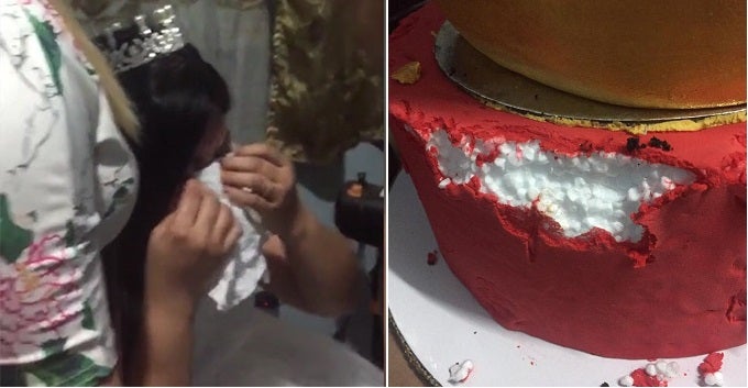 Police Arrest Wedding Planner For Scamming Newlyweds With Cake Made From Polystyrene - World Of Buzz