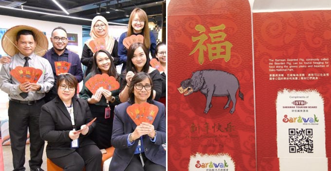 Sarawak Tourism Celebrates Cny By Promoting State'S Iconic Animal, Bearded Pig On Angpows - World Of Buzz