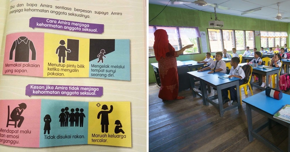 Viral Photo Of Std 3 Textbook Teaching Girls How To &Quot;Protect Modesty Of Private Parts&Quot; Outrages M'Sians - World Of Buzz
