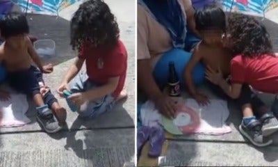 Watch: 2-Year-Old Boy Giving His Shoes To A Homeless Child Will Melt Your Heart - World Of Buzz