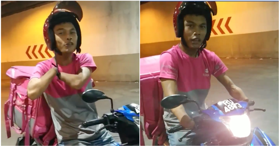 Watch: Special Needs FoodPanda Rider Demonstrates How He Rides His Motorbike - WORLD OF BUZZ 1