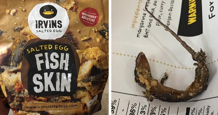 Woman Grossed Out After Finding Deep-Fried Lizard in Irvins Salted Egg Fish Skin Snack - WORLD OF BUZZ 4