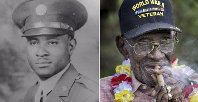 Ww2 Veteran Who Loved Cigars, Whiskey, Sugar And Coffee Dies At 112 Years Old - World Of Buzz