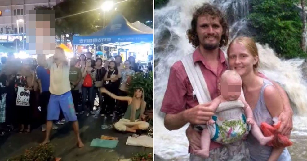'Begpacker' Swinging Baby in Bukit Bintang Says It's Actually "Exercise", Turns Out It's Popular in Russia - WORLD OF BUZZ