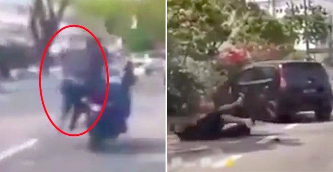 Brave M'sian Uncle Hangs On To Snatch Thief's Neck For 500 Metres In Viral Video - WORLD OF BUZZ
