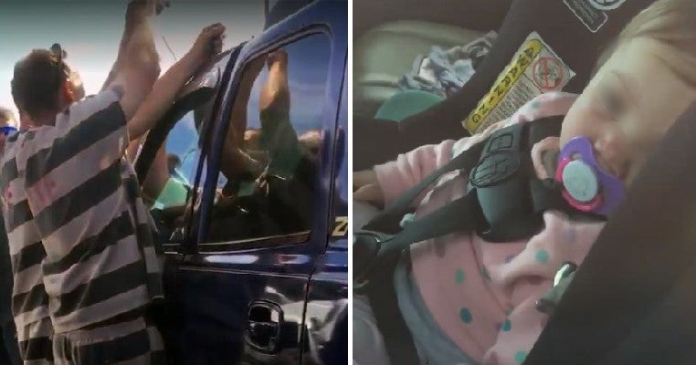 Convicts Use Their Criminal Skills to Save 1yo Baby Girl Trapped in Locked Car - WORLD OF BUZZ 2