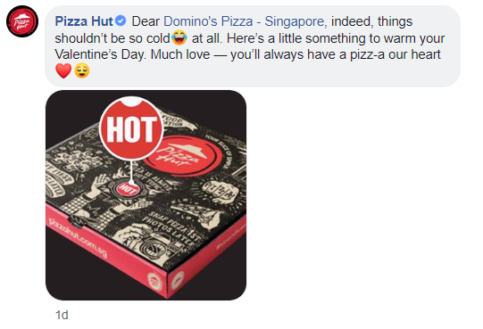 Domino's Sends Pizzas And Love Letter To Pizza Hut In Cheesy V-Day Surprise - WORLD OF BUZZ 1