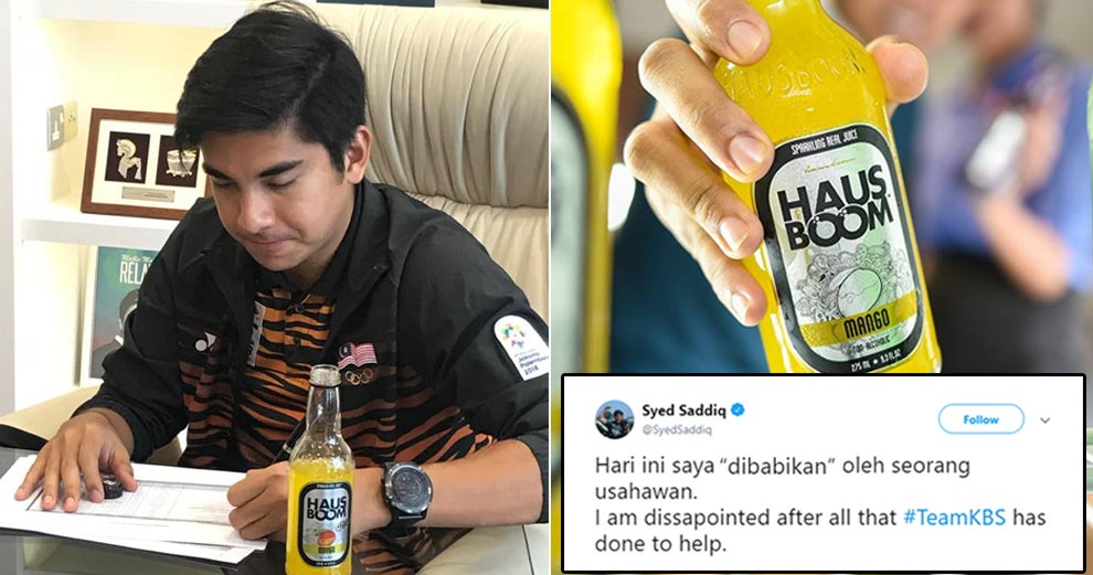Local Drink Founder Apologized for Syed Saddiq "Babi", Youth Minister Dissapointed at Accusations - WORLD OF BUZZ