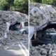 Lorry'S Stalled Engine Causes Heavy Load Of Bricks To Fall On Passing Perodua Myvi - World Of Buzz