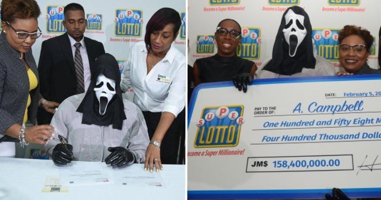 Lottery Winner Collects RM4.7 Million In Costume So His Family Won't Find Out - WORLD OF BUZZ 1