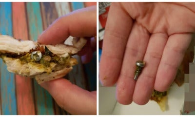 Man Orders Burger From Famous Chain In Bangsar, Finds Rusty Screw Inside After Few Bites - World Of Buzz