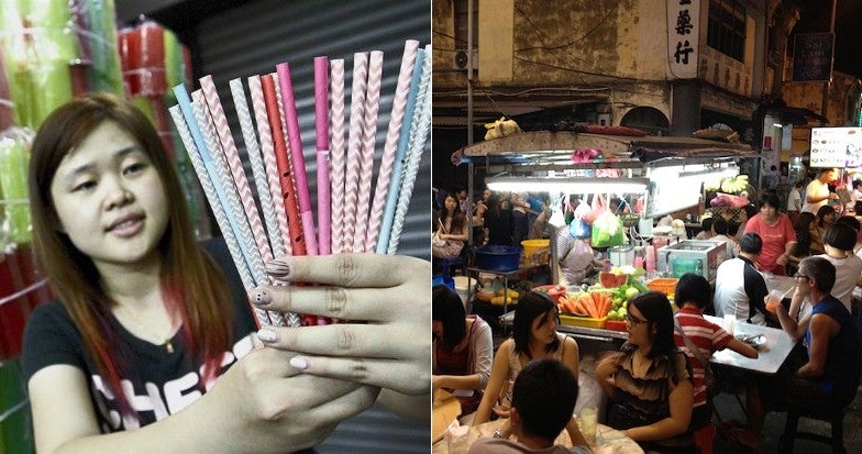 Prices Of Drinks At Hawker Stalls Expected To Increase If They Use Paper Straws - World Of Buzz