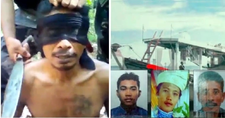 Terrorist Group Threatens To Behead 3 Hostages In Viral Video Including 1 M'Sian Fisherman - World Of Buzz