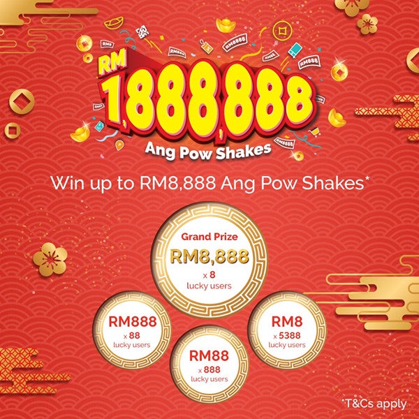 [Test] Here's How M'sians Can Get a Chunk of RM1,888,888 to Boost Their 'ONG' This Chinese New Year! - WORLD OF BUZZ
