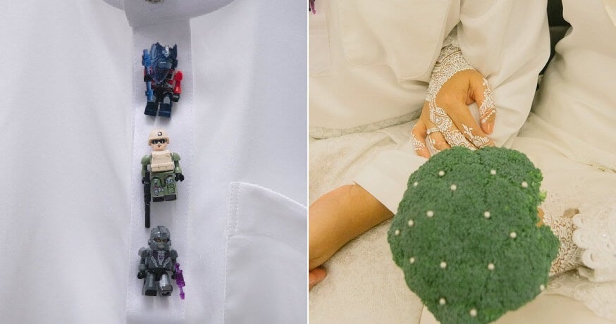 This Couple Used Legos &Amp; A Broccoli To Make The Most Unique Wedding Ever - World Of Buzz