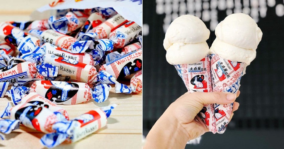 This Ice Cream Shop Just Released An Ice Cream Based On The White Rabbit Candy - World Of Buzz