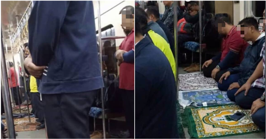 Viral Pictures Of Individuals Praying Inside The Ktm Have Met With Mixed Reactions Among Malaysians - World Of Buzz 7