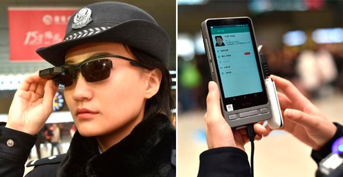 chinese policemen now wearing facial recognition glasses to catch wanted criminals world of buzz