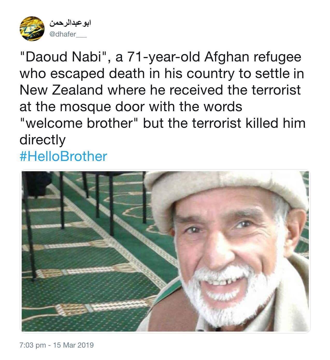Daoud Nabi: X Things You Should Know About the First Victim of Christchurch - WORLD OF BUZZ