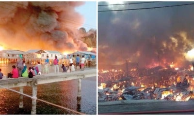 Early Morning Fire Burns Down Over 30 Houses In Sandakan, Various M'Sian Areas Issued Code Red Warnings - World Of Buzz