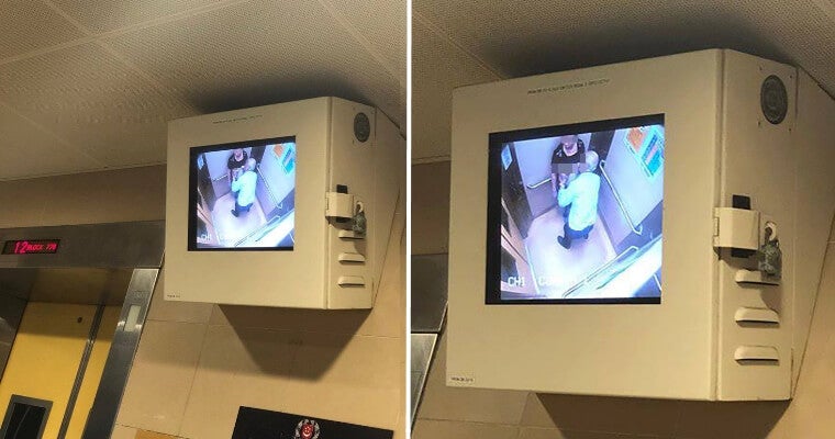 Elderly Man Caught On Cctv Getting Frisky With Woman In Elevator, Netizens Amused - World Of Buzz