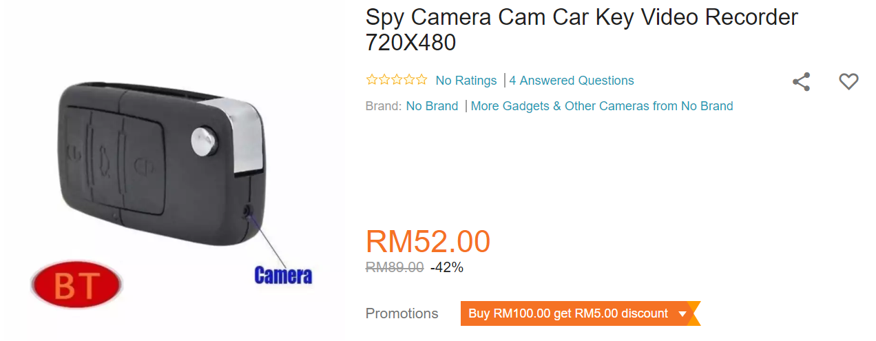 Hidden Pinhole Cameras Are Easily Being Sold Online, Malaysians Disturbed - WORLD OF BUZZ 4
