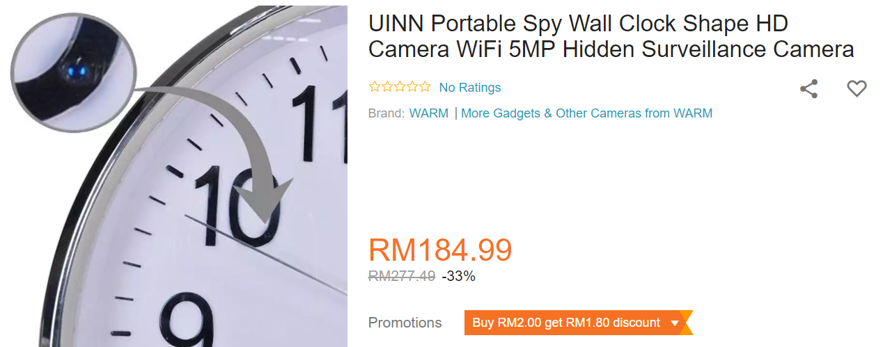 Hidden Pinhole Cameras Are Easily Being Sold Online, Malaysians Disturbed - WORLD OF BUZZ 7