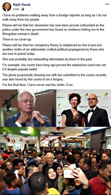 &Quot;I Don't Walk Out On My People&Quot; Najib Rants About Al-Jazeera Award, Gets Roasted By Netizens - World Of Buzz