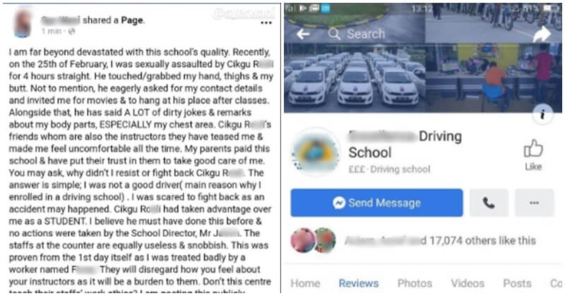 #Metoo: Netizen Sexually Harassed At Driving School, Calls Others To Do The Same - World Of Buzz