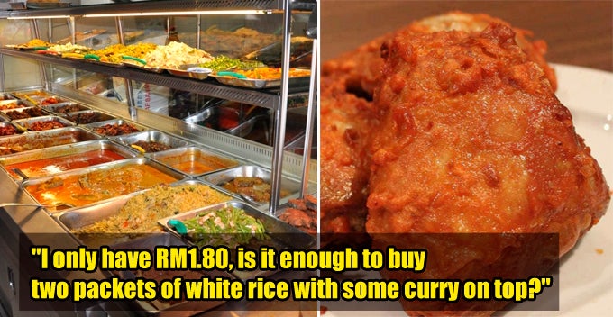 M'sian Man Sees Poor Kid Begging For Money At Mamak, So He 'Belanja' 2 Packets of Rice And 4 Ayam Goreng - WORLD OF BUZZ