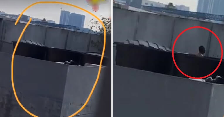 M'sians Grossed Out By Man Bathing in Sungai Besi Mamak's Rooftop Water Tank - WORLD OF BUZZ 1