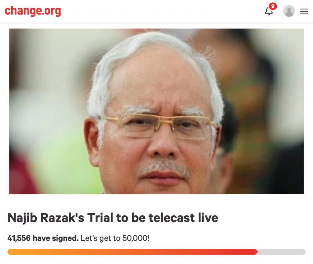 Najib Is Ok With Live Broadcast Of His Trial, Says That People Have The Right To Know The Truth - World Of Buzz