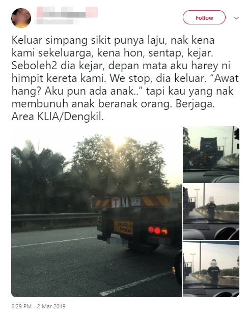 Netizen Shares Experience Of Almost Being Run Over By A Truck - World Of Buzz