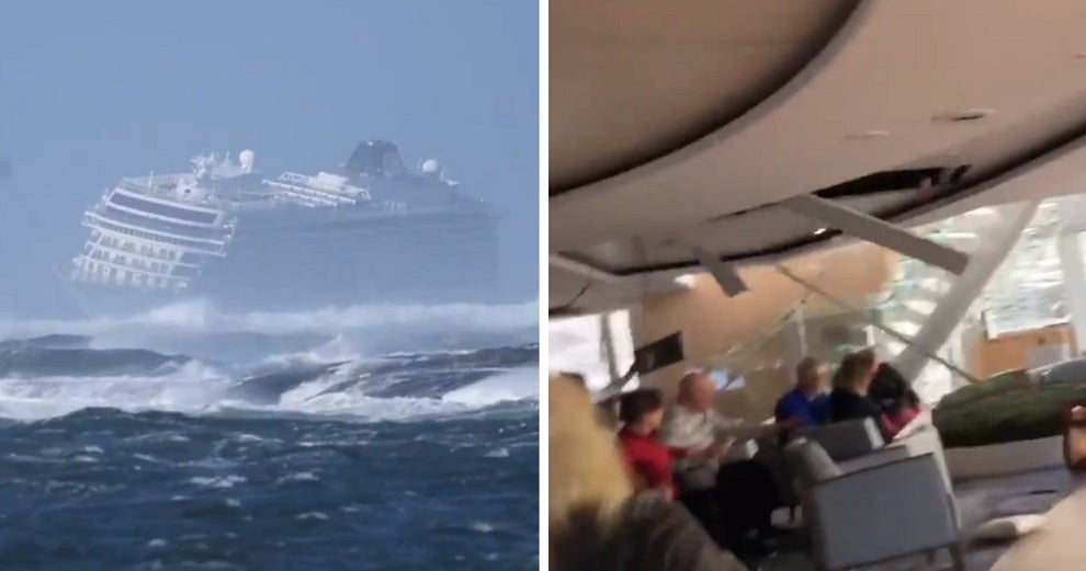Shocking Videos Of Passengers Thrown Around Cruise Ship After Engines Fail During Storm Go Viral - World Of Buzz