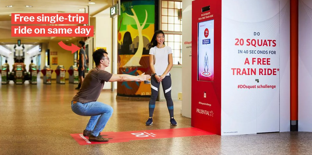 Singaporeans Squat Your Way For A Free MRT Ride - WORLD OF BUZZ
