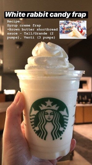 Starbucks Barista Reveals How To Customize A White Rabbit Frap And Other Popular Drinks - WORLD OF BUZZ