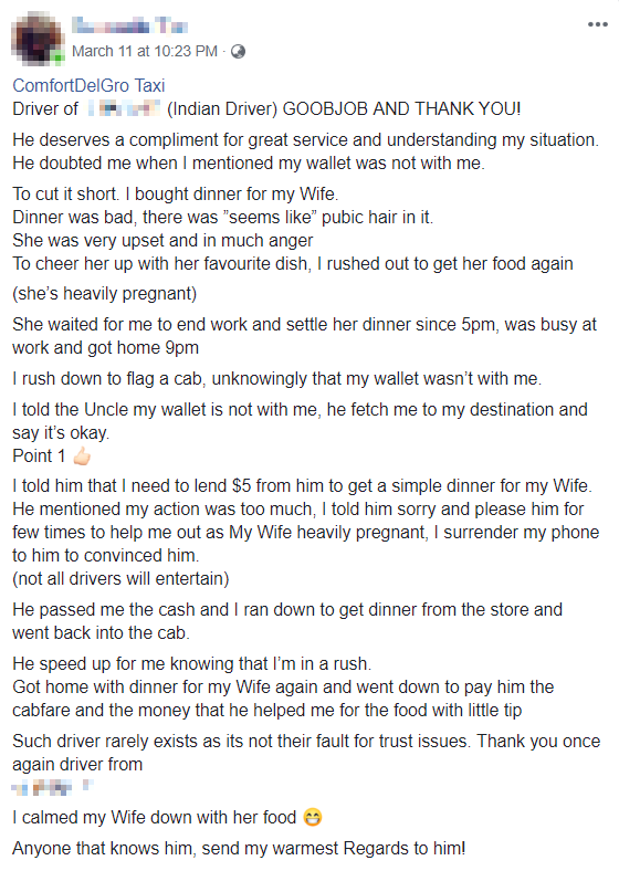 Taxi Driver Lends Passenger Who Forgot Wallet Rm15 To Buy Pregnant Wife Dinner Despite Doubts - World Of Buzz 2