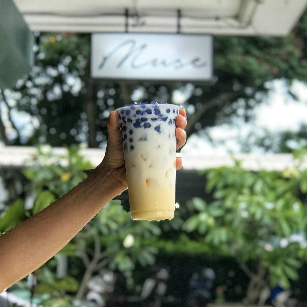This Shop In Pj Sells White Rabbit Milk Cha With Butterfly Pea Boba &Amp; We're Definitely Going To Try It - World Of Buzz