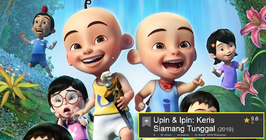 Upin & Ipin's New Movie Scores 9.6/10 on IMDb, Dethrones Paskal As Highest Rated M'sian Film - WORLD OF BUZZ