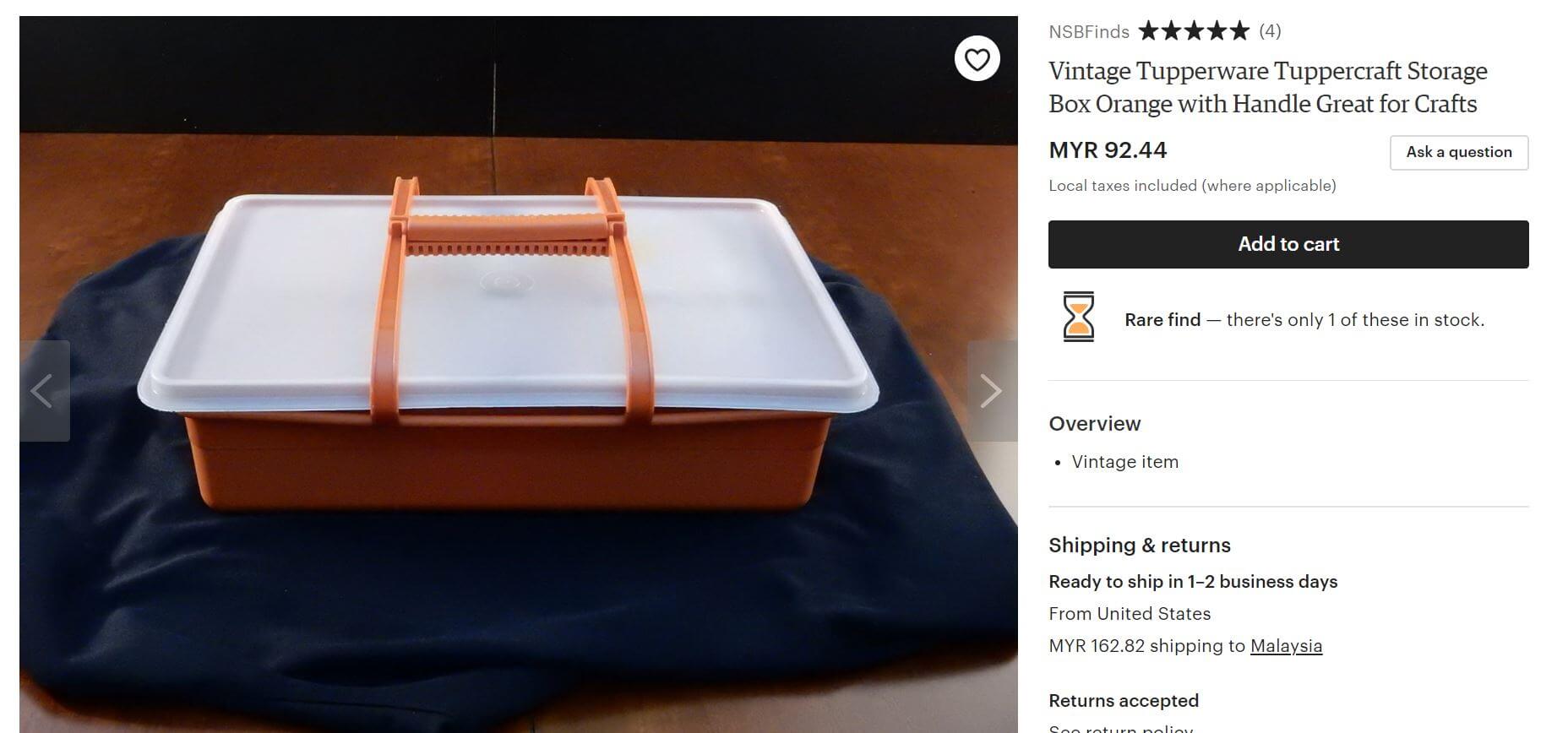 Your Mum's Tupperware Might Be Worth Hundreds of Ringgit On Etsy and eBay! - WORLD OF BUZZ 2