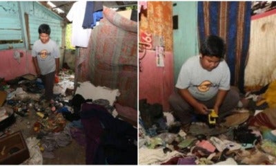 12Yo M'Sian Boy Lives Alone In Run-Down House After Mum Sent To Jail, Now Sweeps Leaves To Make Money - World Of Buzz 3