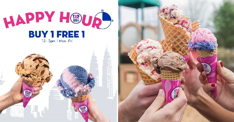 Baskin-Robbins is Having a Buy 1 Free 1 Promotion From Now Until End 2019 Every Mon to Fri! - WORLD OF BUZZ 1