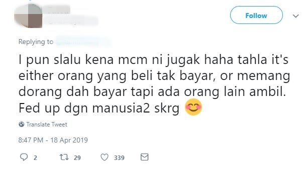 Dishonest University Students Took Food Without Paying, Leaves Only Rm3 For Owner - World Of Buzz 3