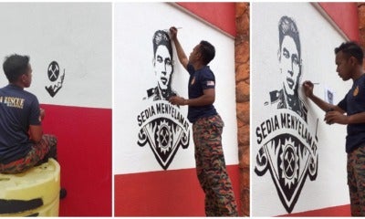 Fireman Pays Tribute To Fallen Comrade, Paints Mural - World Of Buzz 3
